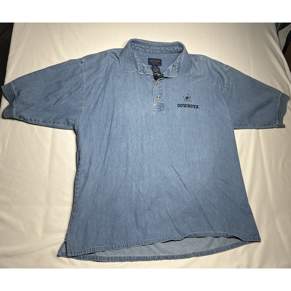 Vintage NFL Dallas Cowboys T Shirt XL Denim Blue‎ Tee Pullover